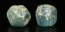 Ancient iridescent monochrome glass faceted beads 344maa